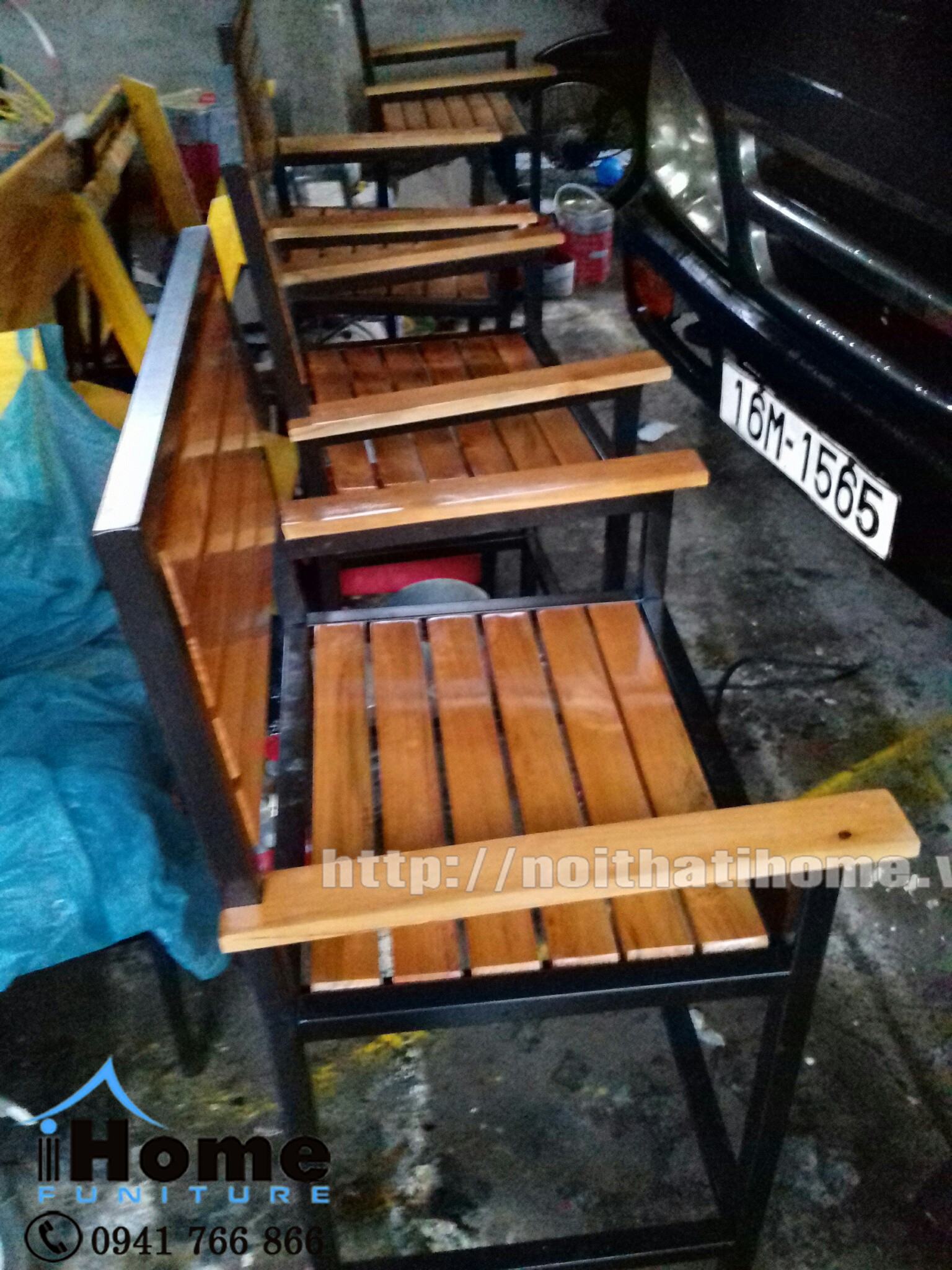 bàn ghế cafe sân thượng